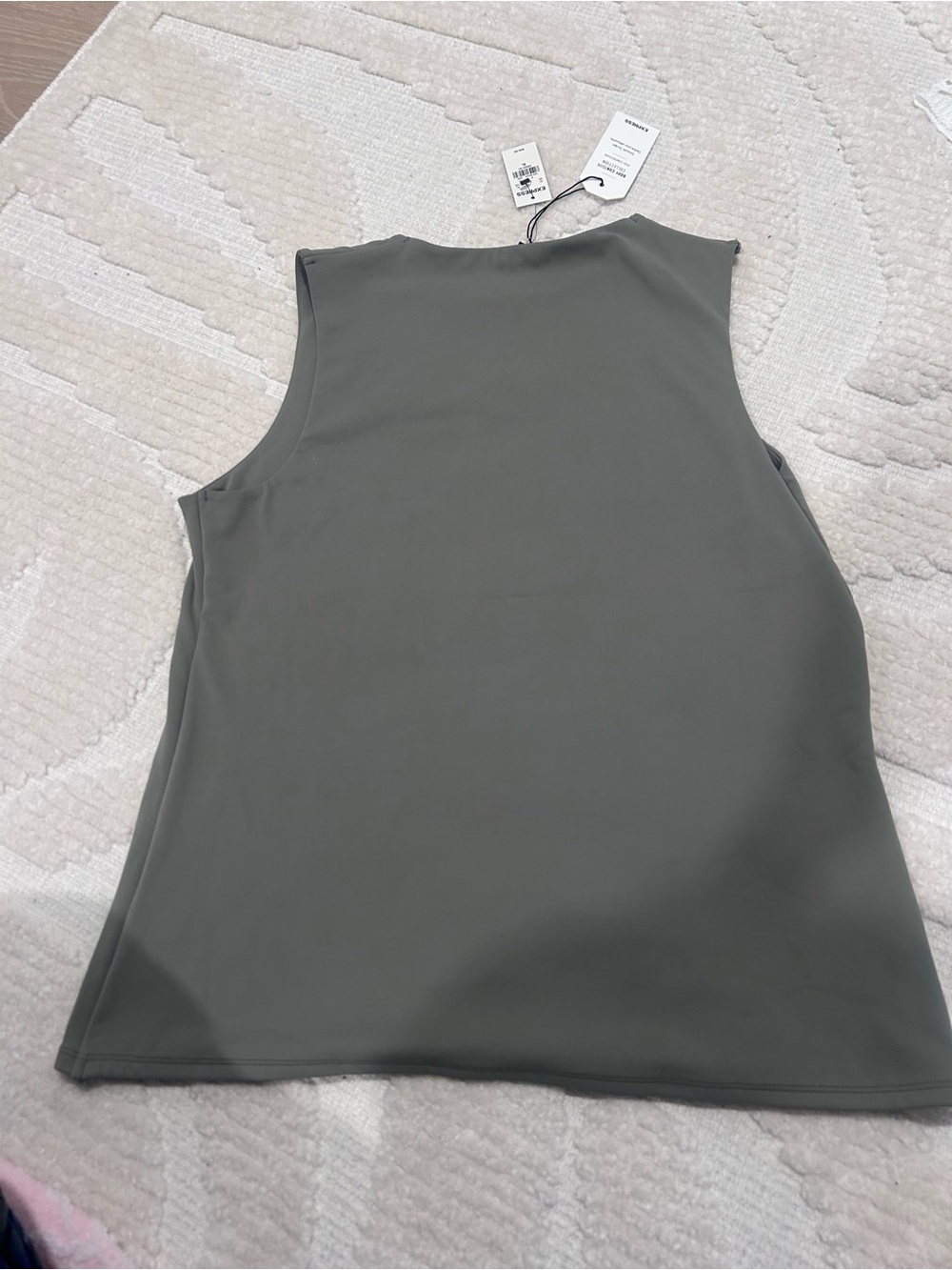 Express Grey Sleeveless Tank Top
